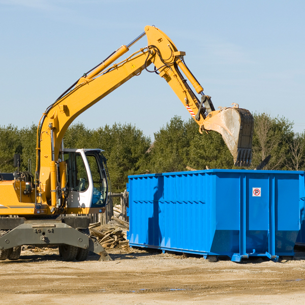 what size residential dumpster rentals are available in Chantilly Virginia